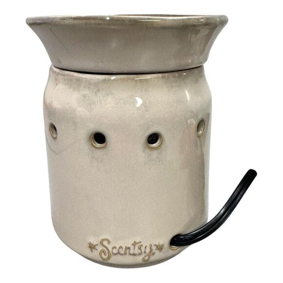 Scentsy Fossil Fern Forest Woodland Cabin Decor Full-Size Warmer NEW In Box - Picture 4 of 8